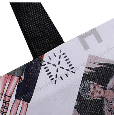 Ecopp niet Geweven Zak die Rekupereerbare Zwart-wit drukken